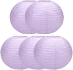 16 inch Chinese Lanterns Large Paper Lanterns Lavender 5 Packs (Purple, 16 inch) by Unknown