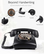 Audio Guest Book Wedding Phone, Retro Audio Guestbook (Black) - Image 2