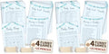 WOODAMORE Hilarious Baby Shower Games Boy - 4 Funny Baby Games for Baby Shower Boy Decorations, Blue Trivia Card Word Scramble Mommy Or Daddy Game for 25 Guests (Pack of 2) by Woodamore