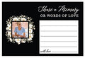 Andaz Press Personalized Share a Memory Cards, Ivory Floral Custom Photo 4" x 6" Cards for Wedding, Birthday, Funeral, Celebration of Life, Retirement, Graduation, Going Away, Life Memories, 52-Pack by AndazPress