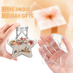 Yinkin 30 Pcs 5.5 oz Star Sand Art Bottles Plastic Clear Bulk, Plastic Lid - Image 3