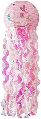 Candlestick Holders Candle Lantern, 未处理 Garden Decor Weathervanes Jellyfish Paper Lantern Under The Sea Party Decor Girl Kid Birthday Party Decoration Baby Shower(Pink) by Unknown