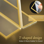 Hoteam 48 Pack 4 x 6 Inch Gold Acrylic Sign Holders, Wedding Picture Frame - Image 4