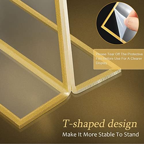 Hoteam 48 Pack 4 x 6 Inch Gold Acrylic Sign Holders, Wedding Picture Frame - Image 4