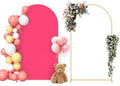 Neatsure Arch Backdrop Stand and Cover Set, 7.2FT Metal Photo Balloon Arch Backdrop Stand for Wedding Birthday Party Baby Shower Ceremony Graduation Decoration, Fushia by Neatsure