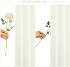 20ft x 10ft Wrinkle Free Ivory Wedding Backdrop Curtains for Party Bridal Shower Reception Decorations Ivory Fabric Curtain Backdrops Drapes for Photography Baby Shower Birthday Background - Image 7
