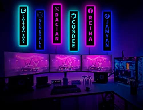 Personalized Game Room Name Neon Sign Panels Wooden Decoration For Gamers, Birthday Gift, Led Lights for Gaming Room, Gaming Zone Led Wall Decor - Image 6