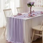 Sheer Chiffon Table Runner 35x120 Inches, Purple 6 Pack - Image 5