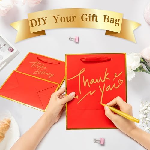 Epoesch 24 Pack Gift Bags with Handles & 24 Tissue Papers – 8x5x10 Inches - Image 4