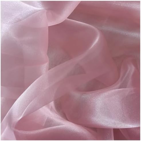 70 Yard Organza Fabric 44" Wide for Wedding Event Décor - Blush Pink - Image 3