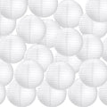 Treela 30pack White Chinese Paper Lanterns for Wedding Party Decor, 12" by Treela
