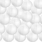 Treela 30pack White Chinese Paper Lanterns for Wedding Party Decor, 12" by Treela