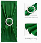 50 Pack Dark Green Stretch Spandex Chair Sashes - Image 3