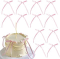 400 PCS Satin Bow Cake Toppers Birthday Bowknot Ribbon Decorations by Unknown