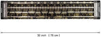 WRAPAHOLIC 30 Inch Christmas Wrapping Paper Roll - Jumbo Roll Black Gold Christmas Sleigh Holiday Design with Metallic Foil Shine - 4 Rolls - 30 Inch x 120 Inch Per Roll - Image 2