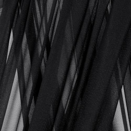 Sheer Gauze Wedding Arch Draping Fabric 29" x 20 FT 4 Panels Black - Image 5