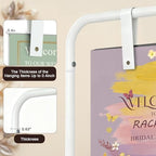 Jolitac Wedding Welcome Sign Holder, Adjustable Wedding Sign Stand Leather Hanging Straps & Design Bundle Heavy Duty Metal Easel Stand for Seating Charts, Bridal Showers, Birthday Party Displays - Image 6