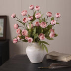 6 Pcs 27" Faux Silk Peony Artificial Flowers Stems for Vase (Blush Pink) - Image 4