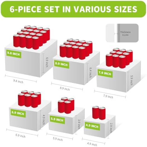 6 Pcs Buffet Risers,Large Food Risers for Buffet Table - Image 2