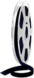 Morex Ribbon Nylvalour Velvet Ribbon, Nylon, 3/8 inch by 11 Yards, Navy, Item 01210/10-419, 3/8" by 11 yd, by MorexRibbon