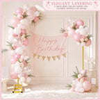 RELBRO Half Arch Balloon Backdrop Stand with Base, 7.2 x 5.9 Feet, Gold - Image 3
