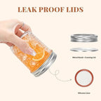 CycleMore 6 oz Mason Jars with Split Bands, 30 Pack Canning Jars - Image 5