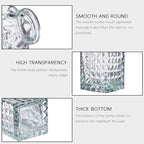 Glass Bud Vase Set of 20, Small Flower Vases, Glass Vases for Centerpieces, Vintage Home Table Decorations Bud Vases (20 Pcs, Clear) - Image 2