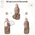 Momcozy Swaddles for Newborns, Quiet Fastener Swaddle for Infant 0-3 Months - Image 6