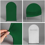 Golf Theme 2 Pcs Arch Backdrop Stand Set with Green & White Covers | 1st Birthday Hole in One Party Decor, Sports Themed Celebration (Golf Mastered,6ft & 5ft) - Image 4