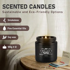 YOROXRG Scented Candles Gifts Set 12 Pack Soy Wax Travel Tin Jar Candles for Home 3.05 OZ for Mom for Christmas, Birthday, Thanksgiving, Mother's Day,Father'Day(Black) - Image 7