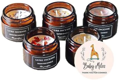 25 Pcs Customized Scented Candles, Personalized Baby Shower Gifts, 1oz Natural Scented Soy Wax Candles, Baby Shower Candles Favors for Guests, Bridal Shower Party Gifts for Guests by CarolCaoNewYork