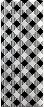 Jillson & Roberts 20" x 30" Printed Gift Tissue for Birthdays, Wine Bags, Weddings, Black Gingham, 48 Folded Sheets - Image 2