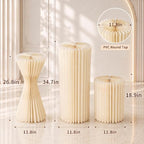 Cylinder Stands for Party 3Pcs Cake Pedestal Stand with Acrylic Discs - Image 2