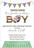 Football Themed Baby Shower Invitation by Handmade