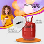 Party Factory Disposable Helium Tank for Balloons – Fills Up to 50 Standard 9-Inch Latex Balloons – Portable Balloon Helium Tank for Parties, Birthdays & Celebrations - Image 2