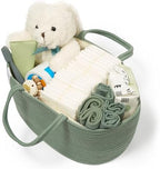 Natemia Diaper Caddy Organizer - Large, Lily Pad - Portable Rope Handles For Car Organizer - Three Compartments for Storage - Versatile Gift Bag For Baby Shower & Registry - Image 5