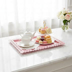 8 Pcs Cake Stands Set Metal Dessert Table Display Tiered Cupcake Holder Candy Donut Fruit Plate Cake Serving Tray Candlestick Display Treats Serving Tower for Wedding Birthday Party Decor (Pink) - Image 5