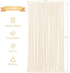 30ft x 15ft Champagne Wrinkle Free Backdrop Curtains for Wedding Party Backdrops Curtain Drapes Fabric Decorations Photo Back Drop Cloth for Baby Shower Photography Stage Reception - Image 6
