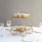 Efavormart 2 Sets of Large Metallic Gold Bird Cage Wedding Centerpiece Table Party Decor All Occasions - 9",13" Tall - Image 4