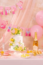 TINGE TIME 3Pcs Pre-made Cake Toppers，Silk Artificial Flowers Decor，Cake Decorations for Weddings, Birthdays, Party,Baby Shower,Celebration (PeachPink&Yellow) - Image 3