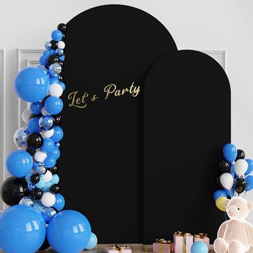 Wokceer Wedding Arch Backdrop Stand and Cover Set of 2,Arch and Black Cover - Image 5