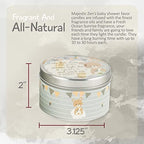 Majestic Zen Scented Candles 9-Pack | Soy Wax Baby Shower Candle Favors for Boy | Fresh Baby Powder Scent | Long-Lasting Party Keepsakes for Baby Shower & Gender Reveal - Image 4