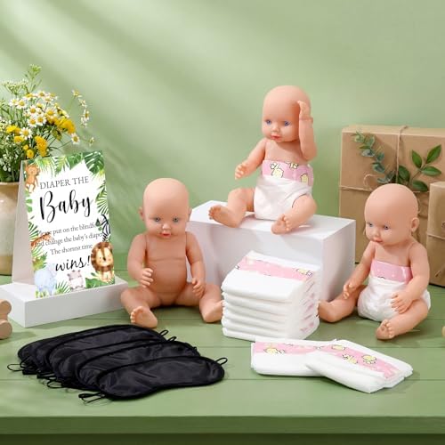 37 Pcs Baby Shower Diaper Changing Game Supplies, Jungle - Image 4