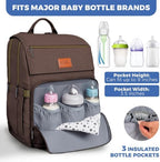 PILLANI Baby Diaper Bag Backpack - Large Bag for Boys & Girls, Waterproof Diaper Backpack - Travel Diaper Bags w/Changing Pad, Baby Registry Search & Shower Gifts - Essentials Must Haves Newborn Stuff - Image 3