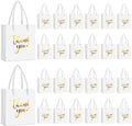 Honoson 60 Pcs Mini Thank You Gift Bag with Handle Bulk,Gold and White by Honoson