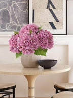 ZYTUYO 4Pcs 20" Real Touch Hydrangea Artificial Flowers Dark Pink Lifelike Fake Latex Hydrangeas for Baby Shower Party Wedding Flower Arrangement Indoor Home Office Xmas Table Decoration - Image 2