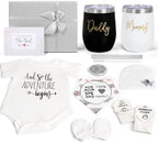 New Mom Gifts for Women, Top Pregnancy Gifts for New Parents Gender Reveal Gifts with Mom and Dad Tumbler Set for First Time Moms, Expecting Parents to Be, Gender Reveal, Baby Shower… (Grey) by SuhctuptxAccompanyUInLife