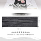 12 Pack Black Cheesecloth Table Runners 21x120 Inch Boho Gauze Table Runner 10FT Long Rustic Sheer Black Table Runner for Baby Shower,Wedding,Party,Birthday,Home Table Decor - Image 4