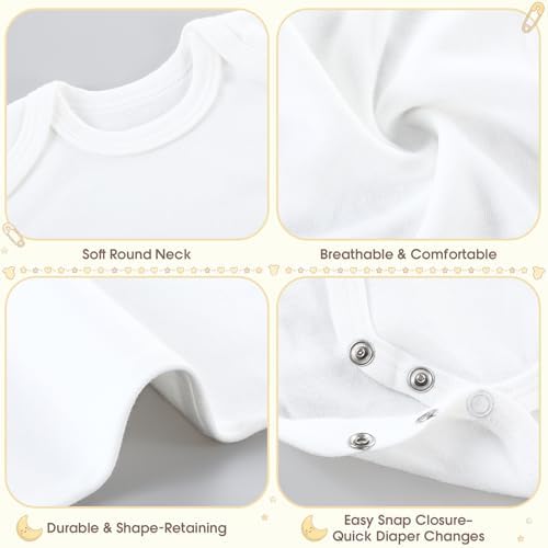 Kathfly 12 Pack Baby Shower Games DIY Bodysuit Games Set - Image 3
