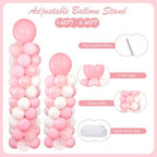 Light Pink Balloons Stand Column Kits 2 Sets Birthday Decorations - Image 4